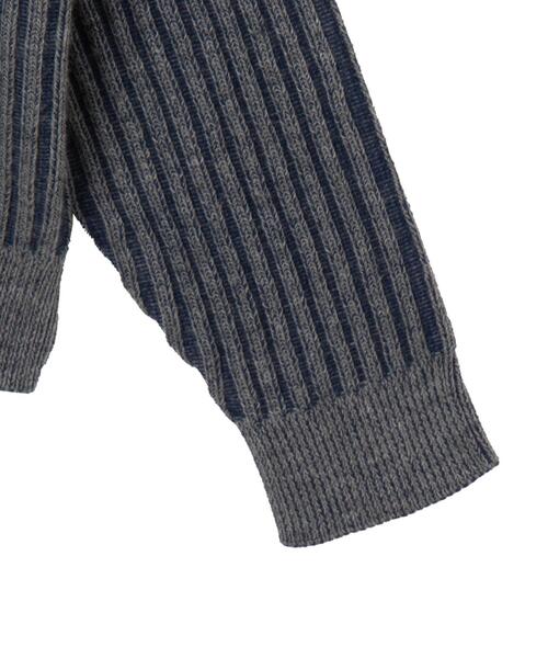 WEGO（ウィゴー）の「WEGO/ヴィンテージライクZIPパーカー（カーディガン/ボレロ・メンズ・ブルー/グレー・MEDIUM/LARGE）」の7枚目の写真