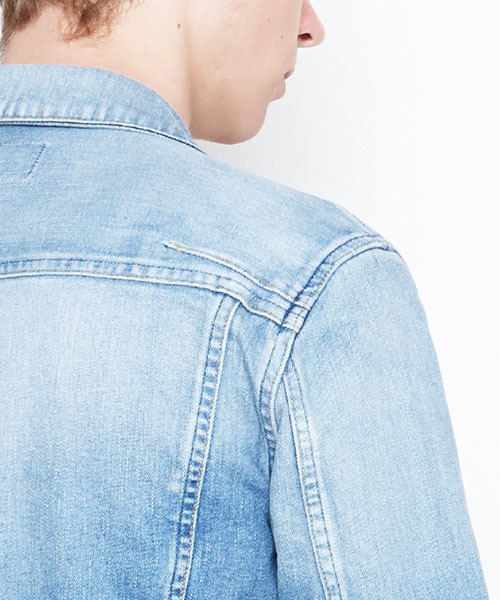 NUMBER (N)INE（ナンバーナイン）の「フライフロントストレッチデニムジャケット_ダメージ（デニムジャケット・メンズ・ブラック/ブルー・3/2/4）」の3枚目の写真