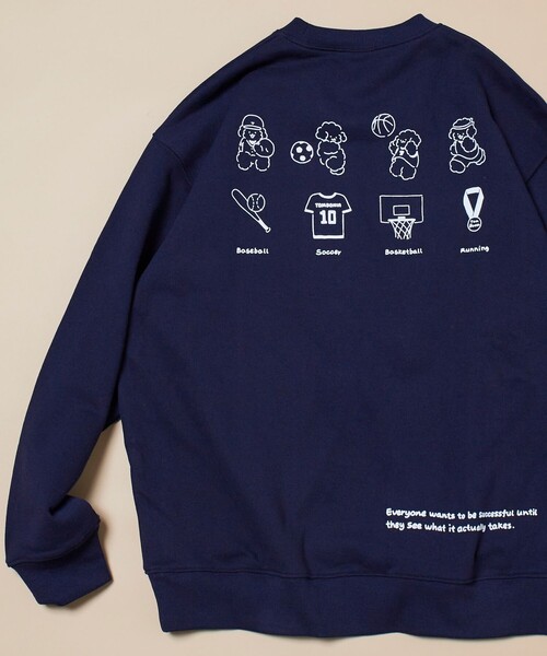 FREAK'S STORE(フリークスストア)の「tombonia/トムボニア 別注 スポーツコンテスト バックプリント スウェット(スウェット・メンズ・アッシュグレー/チャコール/ネイビー/ダークブラウン・SMALL/MEDIUM/LARGE)」の8枚目の写真