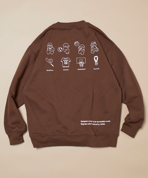 FREAK'S STORE(フリークスストア)の「tombonia/トムボニア 別注 スポーツコンテスト バックプリント スウェット(スウェット・メンズ・アッシュグレー/チャコール/ネイビー/ダークブラウン・SMALL/MEDIUM/LARGE)」の10枚目の写真