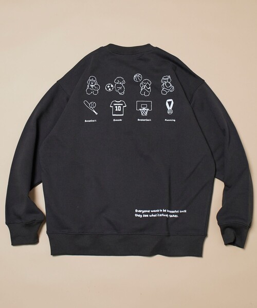 FREAK'S STORE(フリークスストア)の「tombonia/トムボニア 別注 スポーツコンテスト バックプリント スウェット(スウェット・メンズ・アッシュグレー/チャコール/ネイビー/ダークブラウン・SMALL/MEDIUM/LARGE)」の12枚目の写真