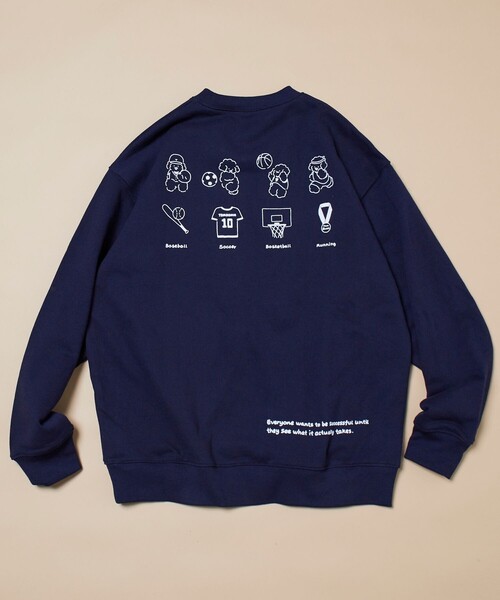 FREAK'S STORE(フリークスストア)の「tombonia/トムボニア 別注 スポーツコンテスト バックプリント スウェット(スウェット・メンズ・アッシュグレー/チャコール/ネイビー/ダークブラウン・SMALL/MEDIUM/LARGE)」の16枚目の写真