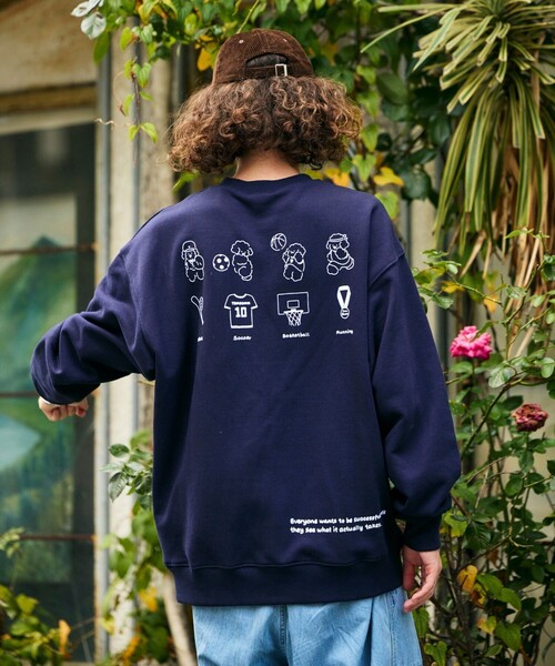 FREAK'S STORE(フリークスストア)の「tombonia/トムボニア 別注 スポーツコンテスト バックプリント スウェット(スウェット・メンズ・アッシュグレー/チャコール/ネイビー/ダークブラウン・SMALL/MEDIUM/LARGE)」の5枚目の写真