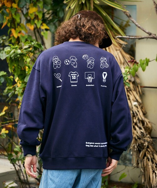 FREAK'S STORE(フリークスストア)の「tombonia/トムボニア 別注 スポーツコンテスト バックプリント スウェット(スウェット・メンズ・アッシュグレー/チャコール/ネイビー/ダークブラウン・SMALL/MEDIUM/LARGE)」の6枚目の写真