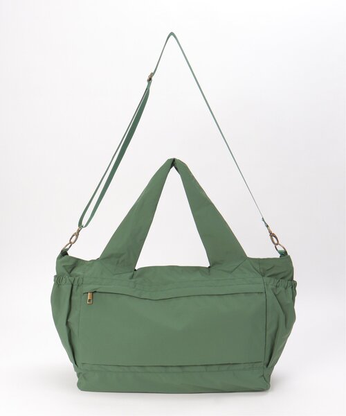 LBC(エルビーシー)の「撥水ワッシャーキャリーオンボストンバッグ(ボストンバッグ・レディース・チャコール/ベージュ/グリーン/モカ・FREE)」の4枚目の写真