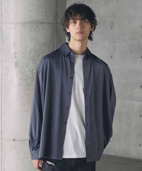 ルーズシルエットサテンレギュラーシャツ（シャツ/ブラウス）｜CTHY（シティ）