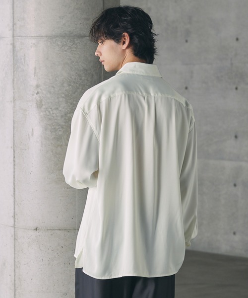 ルーズシルエットサテンレギュラーシャツ（シャツ/ブラウス）｜CTHY（シティ）