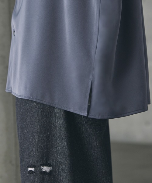 ルーズシルエットサテンレギュラーシャツ（シャツ/ブラウス）｜CTHY（シティ）