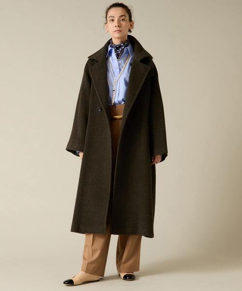 Liesse（リエス）の「【MANTECO】ワイドスリーブコート（その他アウター・レディース・グレイッシュベージュ/カーキ・FREE）」の2枚目の写真