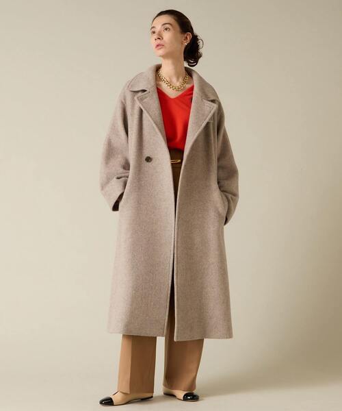 Liesse（リエス）の「【MANTECO】ワイドスリーブコート（その他アウター・レディース・グレイッシュベージュ/カーキ・FREE）」の3枚目の写真