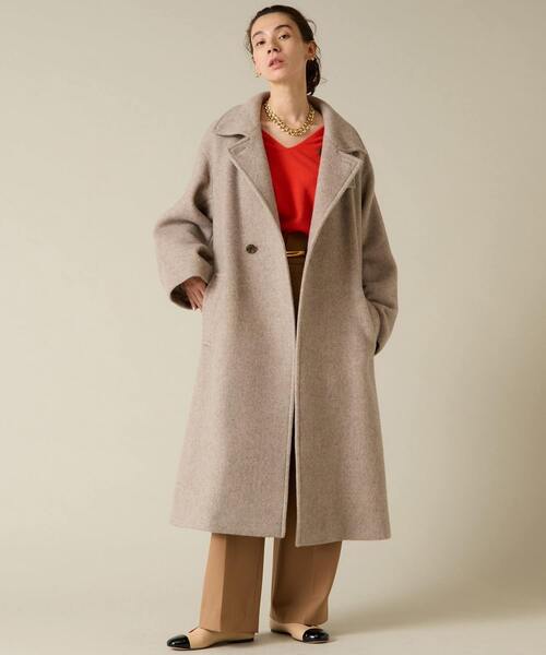 Liesse（リエス）の「【MANTECO】ワイドスリーブコート（その他アウター・レディース・グレイッシュベージュ/カーキ・FREE）」の4枚目の写真