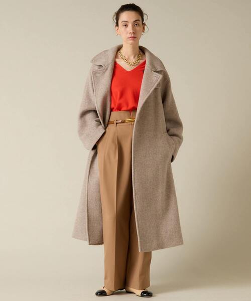 Liesse（リエス）の「【MANTECO】ワイドスリーブコート（その他アウター・レディース・グレイッシュベージュ/カーキ・FREE）」の5枚目の写真