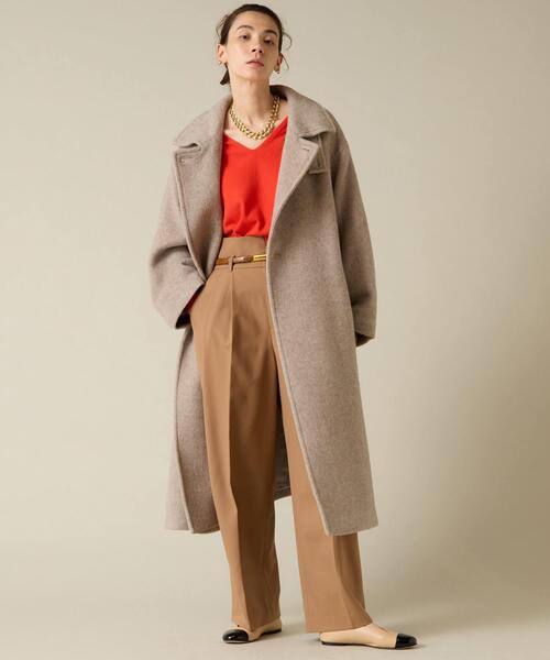 Liesse（リエス）の「【MANTECO】ワイドスリーブコート（その他アウター・レディース・グレイッシュベージュ/カーキ・FREE）」の6枚目の写真