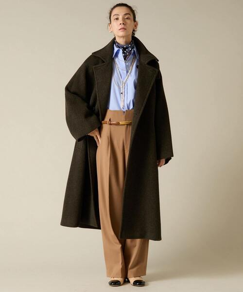 Liesse（リエス）の「【MANTECO】ワイドスリーブコート（その他アウター・レディース・グレイッシュベージュ/カーキ・FREE）」の17枚目の写真