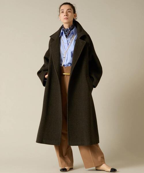 Liesse（リエス）の「【MANTECO】ワイドスリーブコート（その他アウター・レディース・グレイッシュベージュ/カーキ・FREE）」の19枚目の写真