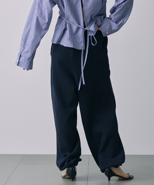 アパルトモン J.J.MERCERジェイジェイマーサー グラデーションパンツ36 J.J.MERCER/ジェイジェイマーサー】 GRADATION KNIT PANTS