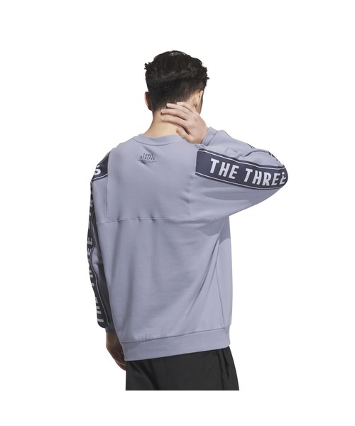 adidas(アディダス)の「アディダス adidas ワーディングパック ルーズフィット フレンチテリー スウェットシャツ(スウェット・メンズ・ライトグリーン/サックスブルー/ブラック・S/M/L/LL/3L)」の12枚目の写真