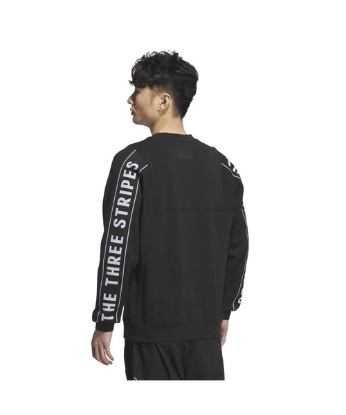 adidas(アディダス)の「アディダス adidas ワーディングパック ルーズフィット フレンチテリー スウェットシャツ(スウェット・メンズ・ライトグリーン/サックスブルー/ブラック・S/M/L/LL/3L)」の4枚目の写真