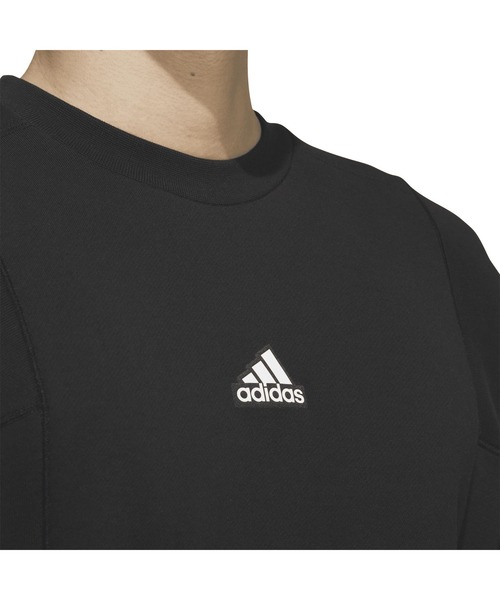 adidas(アディダス)の「アディダス adidas ワーディングパック ルーズフィット フレンチテリー スウェットシャツ(スウェット・メンズ・ライトグリーン/サックスブルー/ブラック・S/M/L/LL/3L)」の6枚目の写真