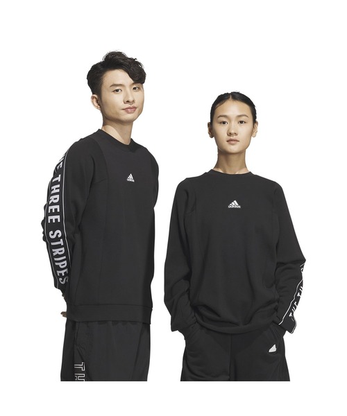 adidas(アディダス)の「アディダス adidas ワーディングパック ルーズフィット フレンチテリー スウェットシャツ(スウェット・メンズ・ライトグリーン/サックスブルー/ブラック・S/M/L/LL/3L)」の5枚目の写真