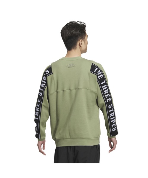 adidas(アディダス)の「アディダス adidas ワーディングパック ルーズフィット フレンチテリー スウェットシャツ(スウェット・メンズ・ライトグリーン/サックスブルー/ブラック・S/M/L/LL/3L)」の8枚目の写真