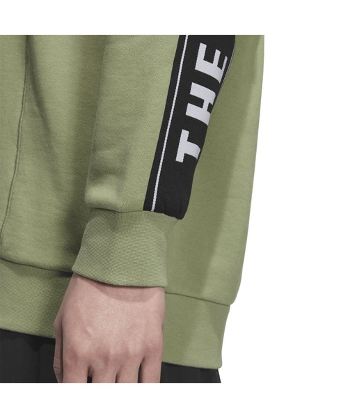 adidas(アディダス)の「アディダス adidas ワーディングパック ルーズフィット フレンチテリー スウェットシャツ(スウェット・メンズ・ライトグリーン/サックスブルー/ブラック・S/M/L/LL/3L)」の11枚目の写真
