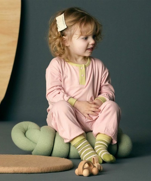 moimoln（モイモルン）の「メロンソックス（ソックス/靴下・キッズ・ブルー/ライトグリーン・12cm/14cm/10cm/16cm）」の4枚目の写真