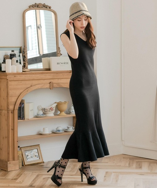 Julia Boutique（ジュリアブティック）の「ツイードパイピングチューリップハット（ハット・レディース・ベージュ/ブラック・ONE）」の13枚目の写真