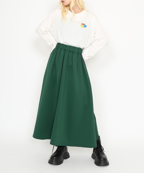 PUNYUS（プニュズ）の「ワンポイント刺繍ロンＴ（Tシャツ/カットソー・レディース・ホワイト/ブラック・1/2/3/4）」の8枚目の写真