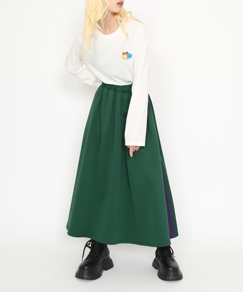 PUNYUS（プニュズ）の「ワンポイント刺繍ロンＴ（Tシャツ/カットソー・レディース・ホワイト/ブラック・1/2/3/4）」の9枚目の写真