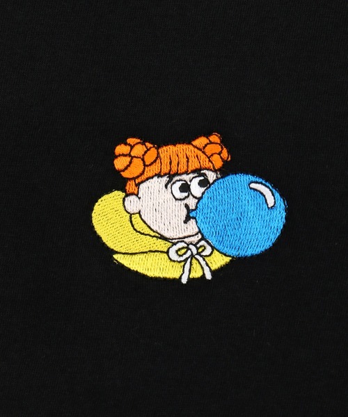 PUNYUS（プニュズ）の「ワンポイント刺繍ロンＴ（Tシャツ/カットソー・レディース・ホワイト/ブラック・1/2/3/4）」の18枚目の写真