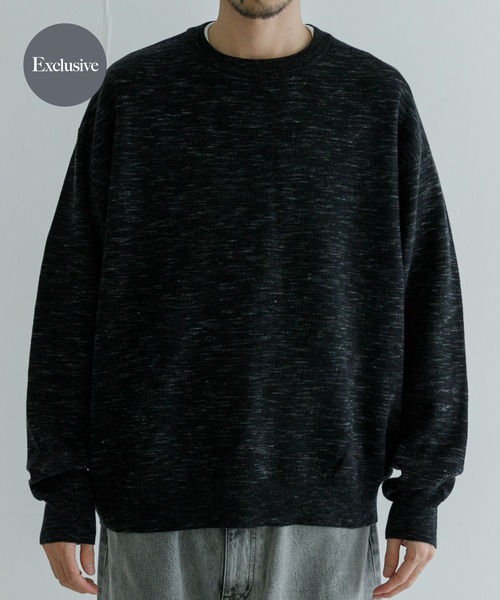 crepuscule（クレプスキュール）の「『別注』crepuscule×URBAN RESEARCH　W Face Crew Neck（ニット/セーター・メンズ・ブラック系その他/グレー系その他・2/1）」の2枚目の写真