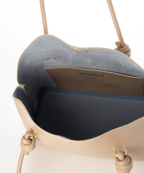 cache cache（カシュ カシュ）の「カシュカシュ cachecache / ミニマムボストントートバッグ（トートバッグ・レディース・ベージュ/ブラック/チョコ・FREE）」の12枚目の写真