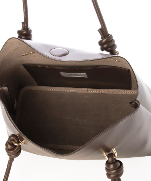 cache cache（カシュ カシュ）の「カシュカシュ cachecache / ミニマムボストントートバッグ（トートバッグ・レディース・ベージュ/ブラック/チョコ・FREE）」の9枚目の写真