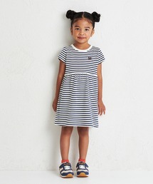 DOUBLE_B（ダブルビー）の「半袖ボーダーワンピース（ワンピース）」