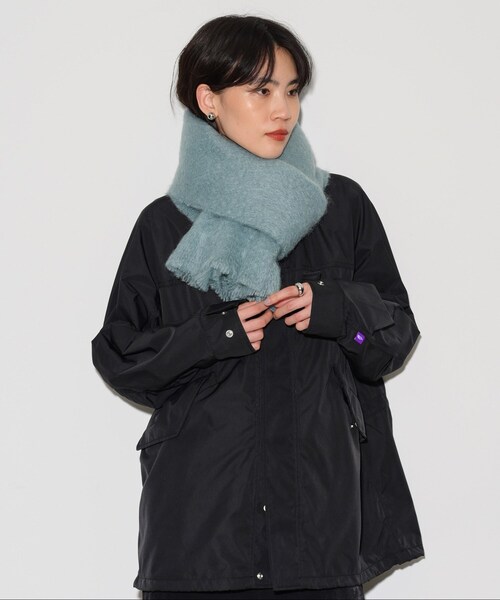 GALLEST（ギャレスト）の「◆モヘヤ混ストール（ストール/ショール・レディース・イエロー系その他/ライトブルー/ホワイト/ベージュ・00）」の9枚目の写真