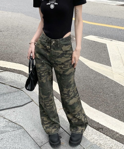 Ritzy(リッツィー)の「アニマル迷彩柄 ワイドストレートパンツ(その他パンツ・レディース・アニマル・L/M/XL/S)」の18枚目の写真