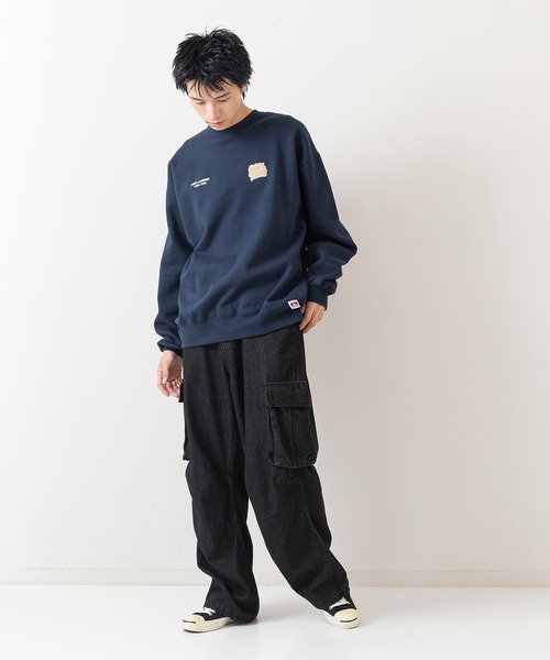 BEN DAVIS(ベンデイビス)の「【BEN DAVIS/ベンデイビス】WALL ART CREW/オーバーサイズ 裏起毛 ストリート バックプリント ロゴ ワンポイント スウェット トレーナー/レディース メンズ(スウェット・メンズ・ネイビー/ブラック/グレー・MEDIUM/X-LARGE/LARGE)」の13枚目の写真