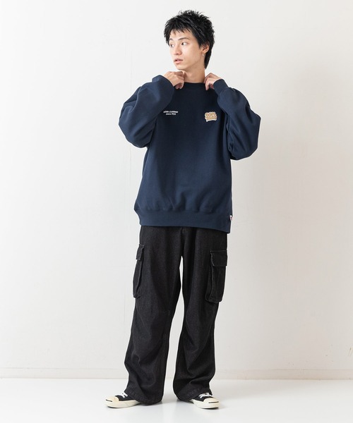 BEN DAVIS(ベンデイビス)の「【BEN DAVIS/ベンデイビス】WALL ART CREW/オーバーサイズ 裏起毛 ストリート バックプリント ロゴ ワンポイント スウェット トレーナー/レディース メンズ(スウェット・メンズ・ネイビー/ブラック/グレー・MEDIUM/X-LARGE/LARGE)」の14枚目の写真