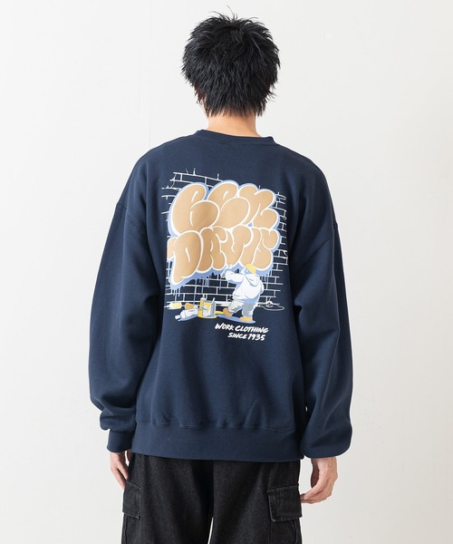 BEN DAVIS(ベンデイビス)の「【BEN DAVIS/ベンデイビス】WALL ART CREW/オーバーサイズ 裏起毛 ストリート バックプリント ロゴ ワンポイント スウェット トレーナー/レディース メンズ(スウェット・メンズ・ネイビー/ブラック/グレー・MEDIUM/X-LARGE/LARGE)」の20枚目の写真