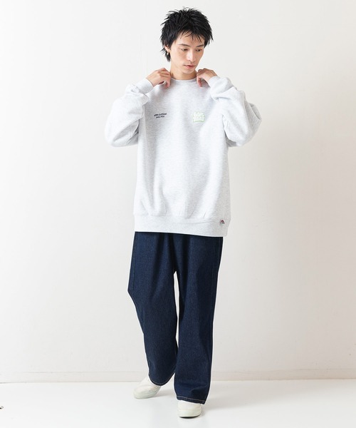 BEN DAVIS(ベンデイビス)の「【BEN DAVIS/ベンデイビス】WALL ART CREW/オーバーサイズ 裏起毛 ストリート バックプリント ロゴ ワンポイント スウェット トレーナー/レディース メンズ(スウェット・メンズ・ネイビー/ブラック/グレー・MEDIUM/X-LARGE/LARGE)」の17枚目の写真