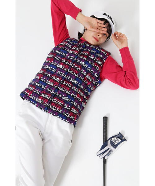 Jack Bunny!!（ジャックバニー）の「リバーシブル中綿ノーカラーベスト