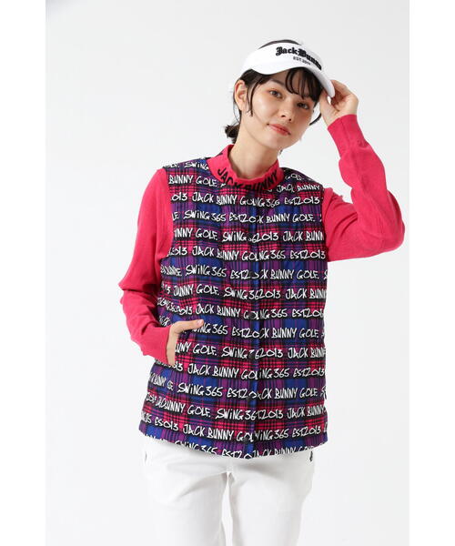 Jack Bunny!!（ジャックバニー）の「リバーシブル中綿ノーカラーベスト