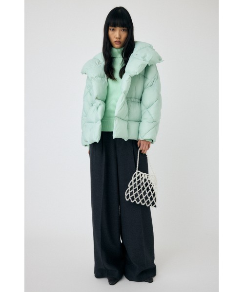 MOUSSY(マウジー)の「SQUARE PADDED ジャケット(ダウンジャケット/コート・レディース・ダークブラウン/ライトベージュ/ミント・FREE)」の15枚目の写真