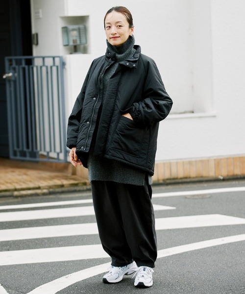 studio CLIP（スタディオクリップ）の「起毛カーブパンツ[プチ・プラスサイズあり]（その他パンツ・レディース・チャコール/ベージュ/オフホワイト・MEDIUM/LARGE/ﾌﾘｰ(L)/PF）」の5枚目の写真