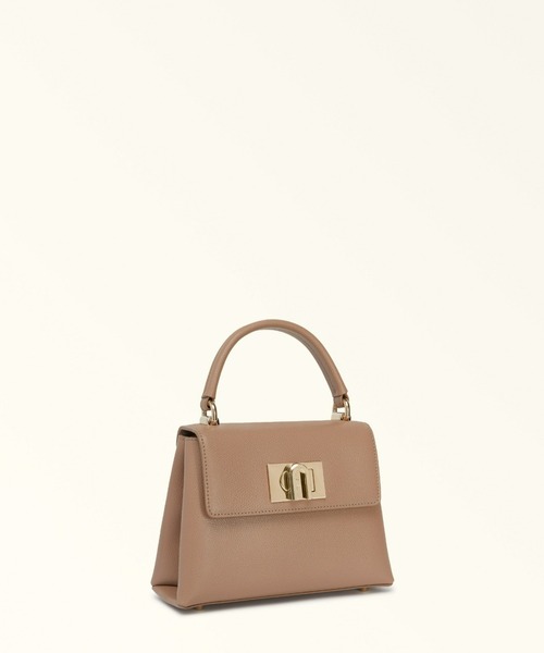 新品■フルラFURLA■トップハンドルバッグ■ゴールド フルラ 1927 (Furla 1927) ミニトップハンドルバッグ（ハンドバッグ