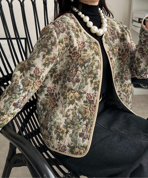 koharu*TWEED カーディガンジャケット MONO(DEU) gotairiku｜【ウォッシャブル】ノルマンディーリネン