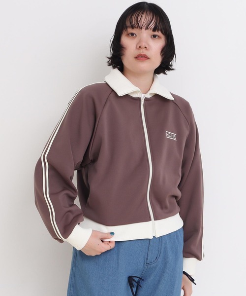 I am I in fact...（アイアムアイインファクト）の「●HEJ HEJ ジャージ ブルゾン（ジャージ・レディース・アイボリー/サックスブルー/ブラウン・FREE）」の16枚目の写真