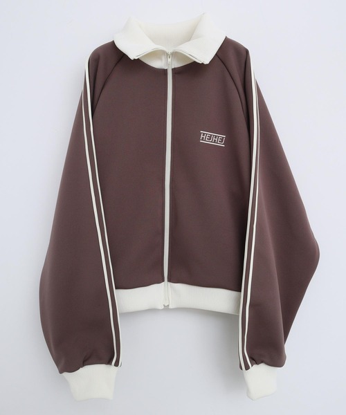 I am I in fact...（アイアムアイインファクト）の「●HEJ HEJ ジャージ ブルゾン（ジャージ・レディース・アイボリー/サックスブルー/ブラウン・FREE）」の12枚目の写真