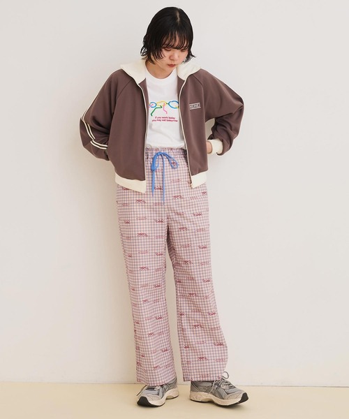 I am I in fact...（アイアムアイインファクト）の「●HEJ HEJ ジャージ ブルゾン（ジャージ・レディース・アイボリー/サックスブルー/ブラウン・FREE）」の9枚目の写真